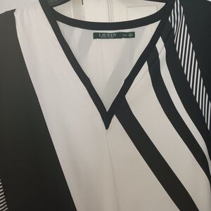 Ralph Lauren Monochrome Striped Top